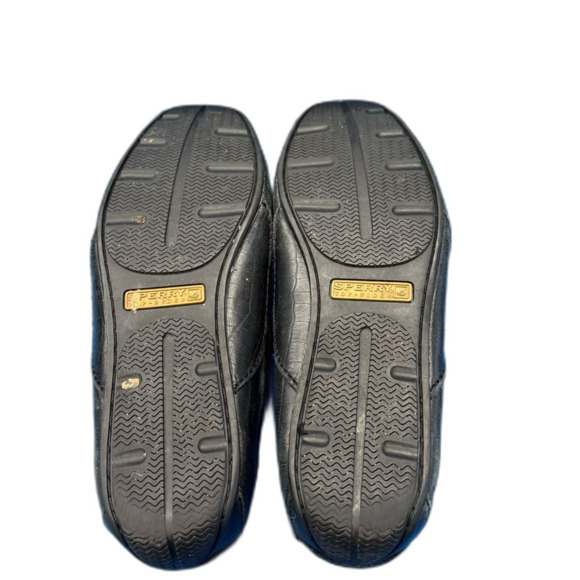 Sperry Men's Crocodile-Embossed Black Leather slip on Loafers size 10 - Picture 8 of 8